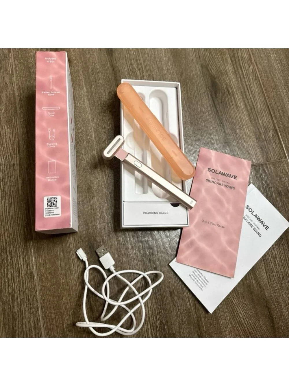 Solawave 4-in-1 Radiant Renewal Skincare Wand with Red Light Device